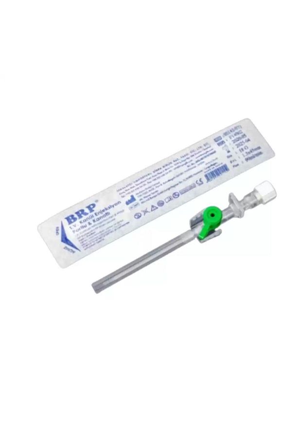 Piercing Delim Iğnesi Branül Intraket Yeşil 18g - 100 Adet - 1