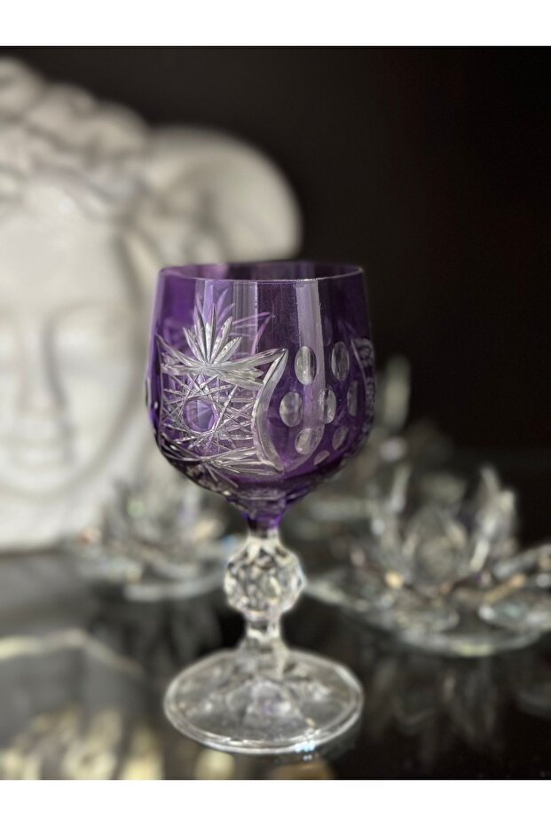 كأس جانبي بني كريستالي واحد سعة 150 مل - 1