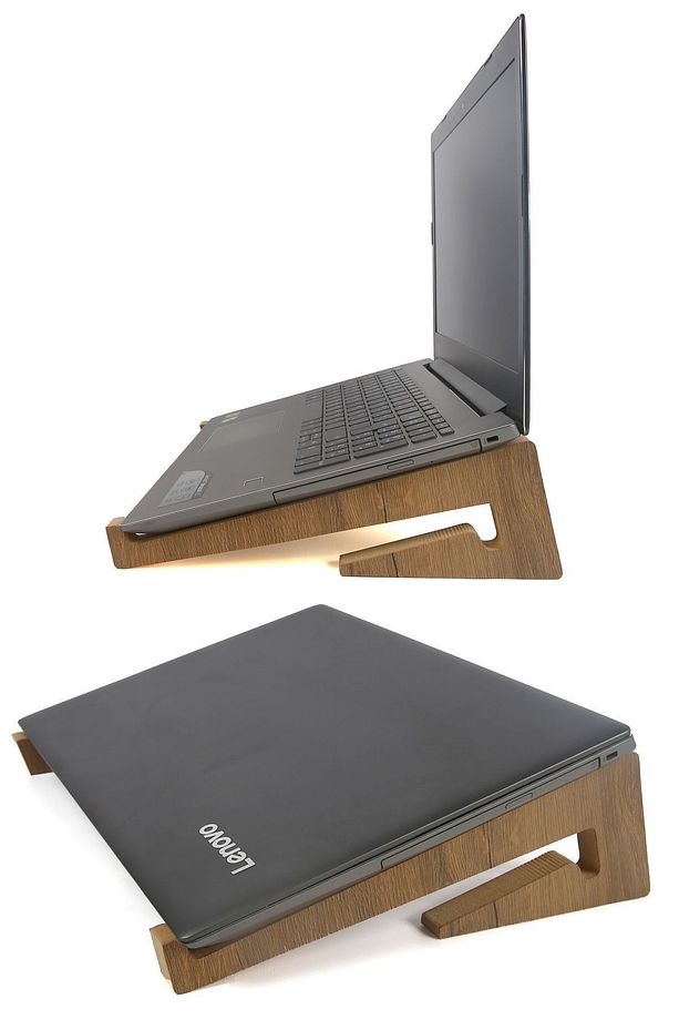 Ahşap Laptop Tutucu Notebook Standı Macbook Yükseltici 13" 14" 15" 16" 17" - 1