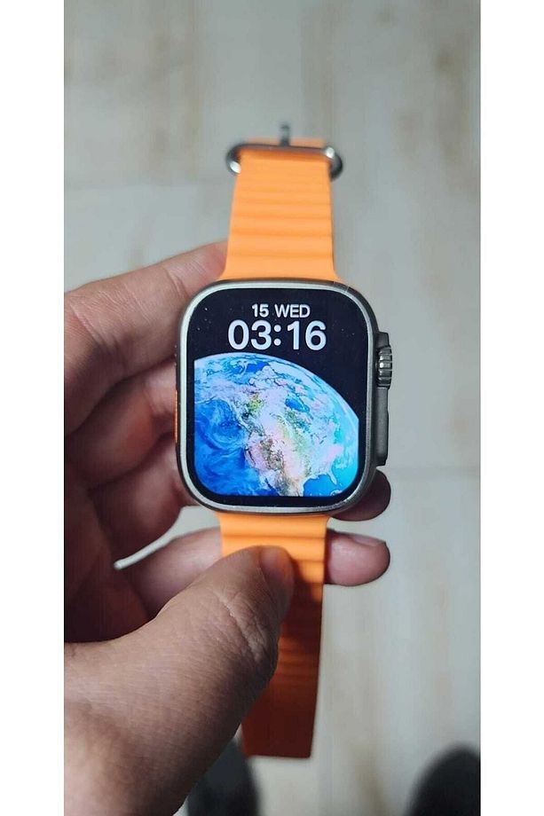 Watch Ultra 2 1:1 Super Amoled Ekranlı IOS Ve Android Suya Dayanıklı Ateş Ölçer Akıllı Saat - 4