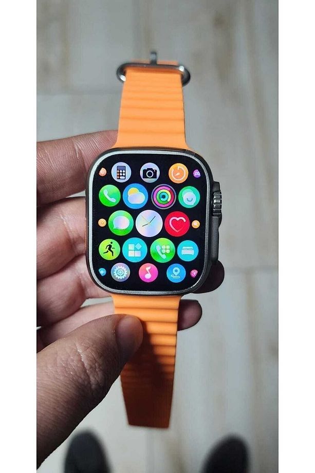 Watch Ultra 2 1:1 Super Amoled Ekranlı IOS Ve Android Suya Dayanıklı Ateş Ölçer Akıllı Saat - 5