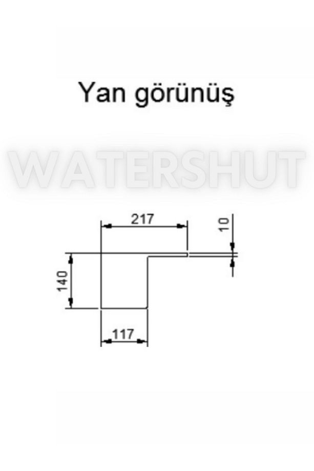 Watershut 50 Cm (3 ADET) Duvar Su Şelalesi Bahçe Tipi Duvar Çeşmesi Fıskiye (ET KALINLIĞI 1.5MM) - 8