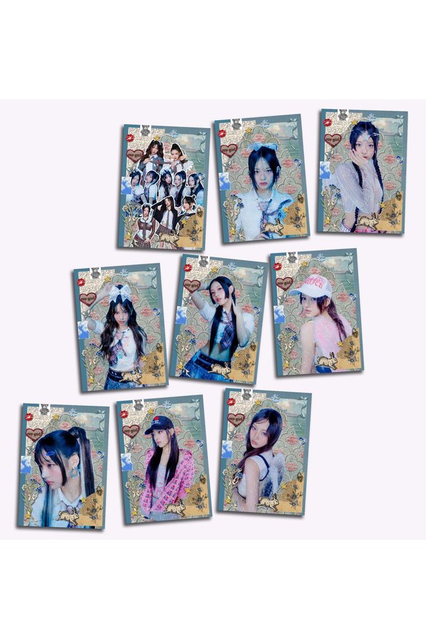 New Jeans Kpop Photo Card Set 9 Pieces Photo Card