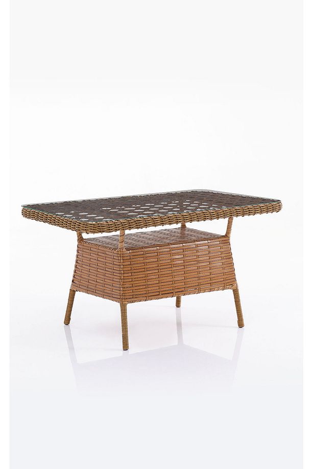 Eren Rattan Bahçe Balkon Takımı 2+1+1 Kahve - 5