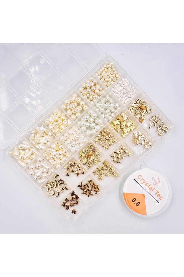 Hobby Bead No Darkening Spacer and Pearl Jewelry Making Set