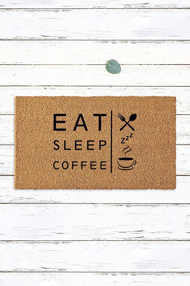 Coffee lover eat sleep coffee cocoa doormat