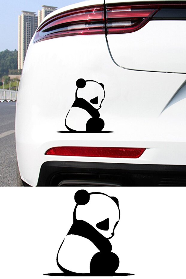 ملصق نافذة السيارة الرسمي من Panda - ملصق للكمبيوتر والشاحنات والدراجات النارية