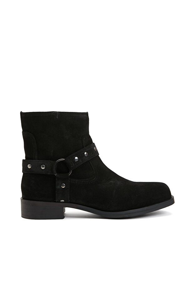 Siyah Kadın Deri Bot - 2