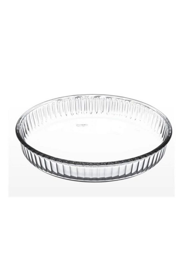 Beyaz Borcam Yuvarlak Tepsi P59014 - 1