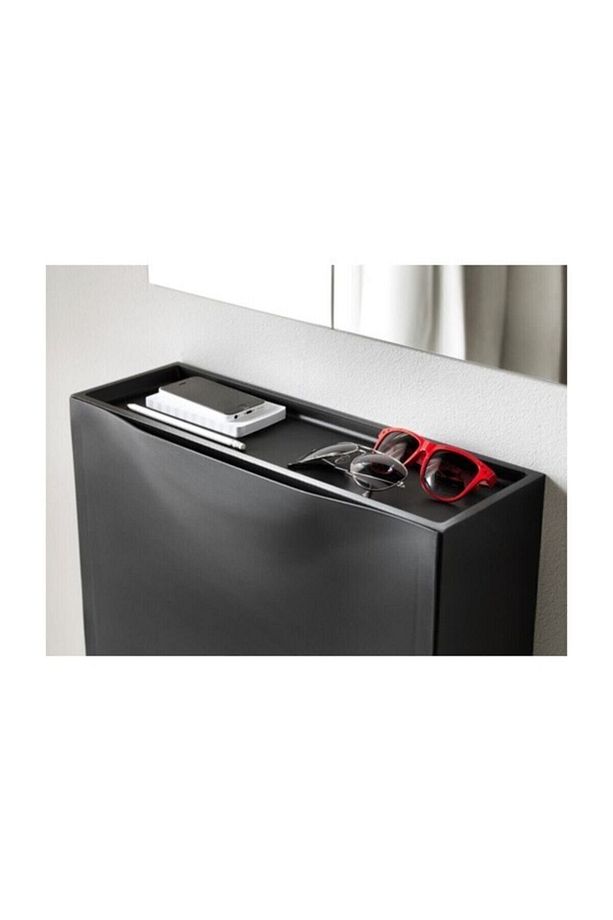Trones Plastik Ayakkabılık Ayakkabı Dolabı - 2 Parça - Siyah - 3
