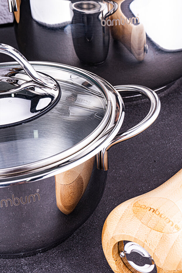 Harmony 8 Parça Çelik Tencere Seti - 6