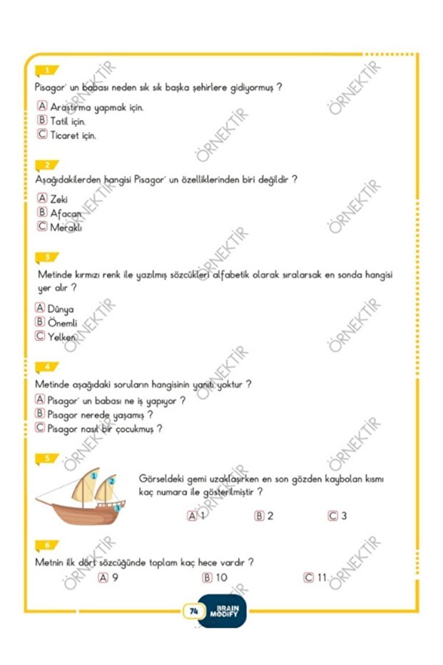 Modify Yeni Nesil Soru Bankası 3. Sınıf - 7