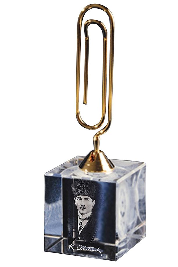 Atatürk Resimli Kristal Not Tutacağı - 3