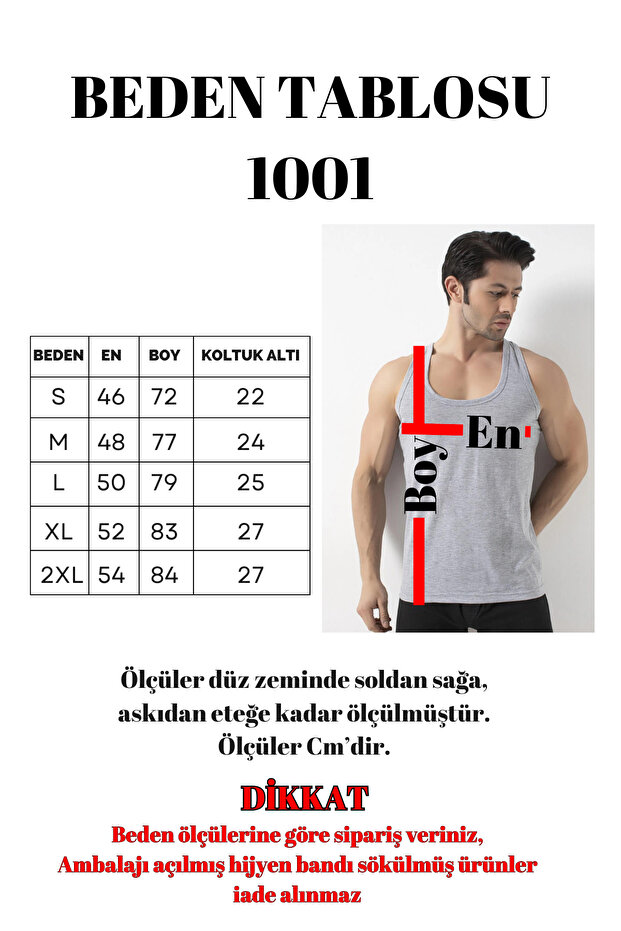 1001 100% Combed Cotton Men's 3-pack Undershirt - 2