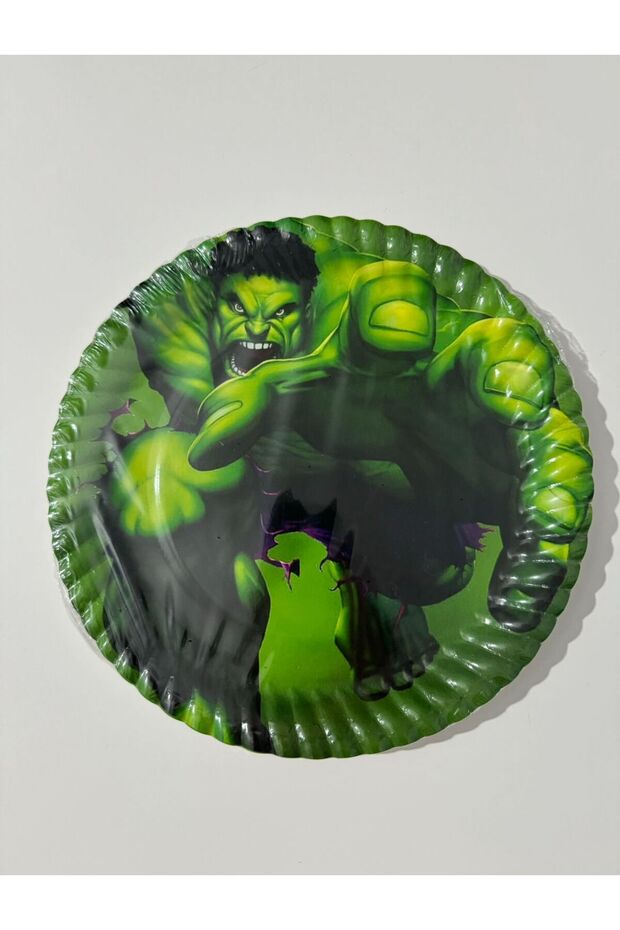 Hulk Tabak Bardak Çatal Seti 8 Kişilik Yeşil Dev Adam 8 Kişilik - 2