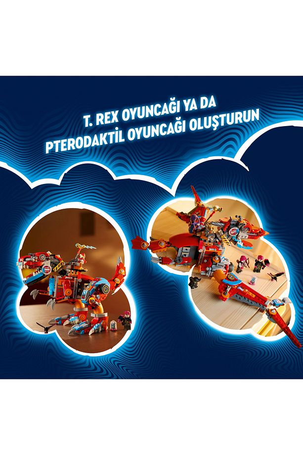 ® DREAMZzz™ Cooper'ın Robot Dinozoru C-Rex 71484 - 9+ Yaratıcı Oyuncak Yapım Seti (917 Parça) - 8