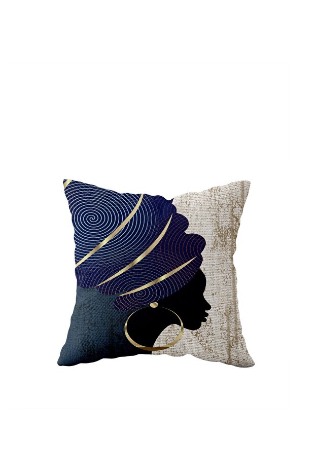 Ethnic Black Women One Side Hidden Zipper Pillowcase Throw Pillow Seat Pillow Case