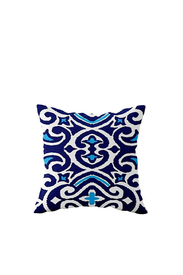 Blue Watercolor Pattern Single Side Hidden Zipper Pillowcase Throw Pillow Sofa Pillow Case