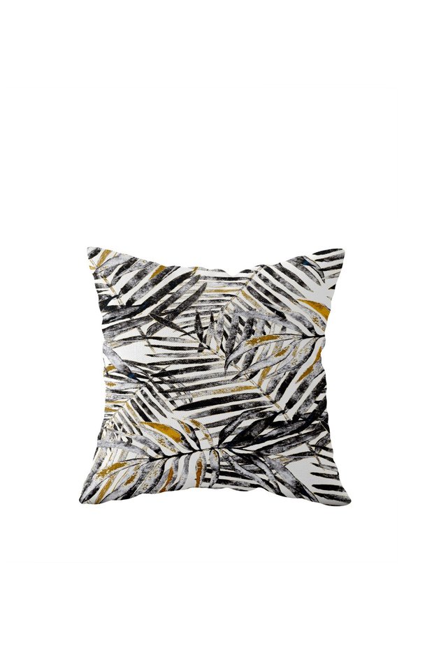 Leaf Pattern Single Side Hidden Zipper Pillow Case Throw Pillow Sofa Pillow Case