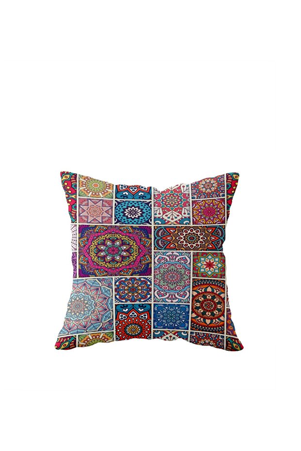 Pink Mosaic Single Side Hidden Zipper Pillowcase Throw Pillow Sofa Pillowcase