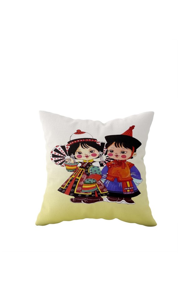 Ethnic Patterned Single Side Hidden Zipper Pillow Case Throw Pillow Sofa Pillow Case