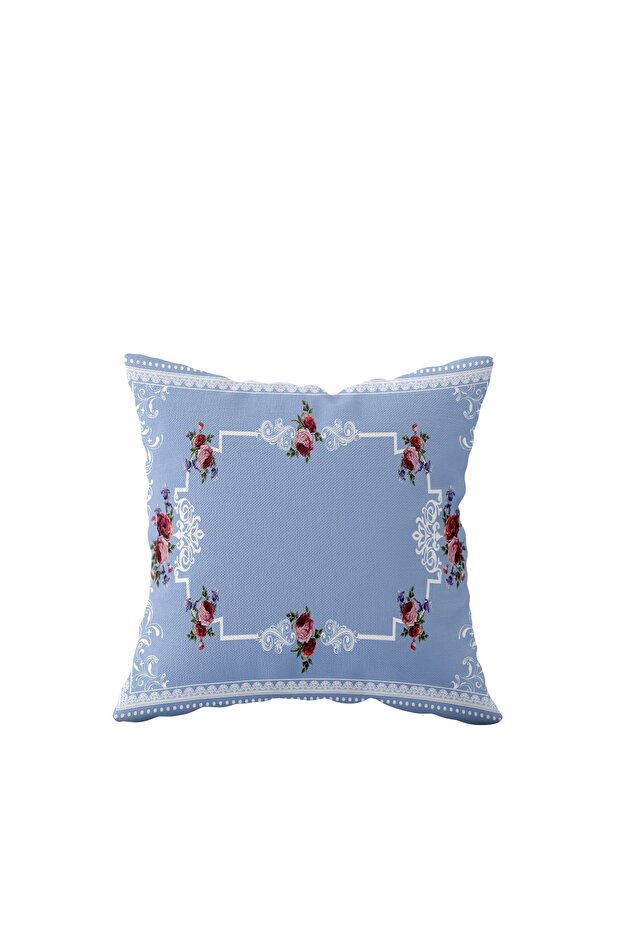 Blue Navel Single Side Hidden Zipper Pillow Case Throw Pillow Sofa Pillow Case