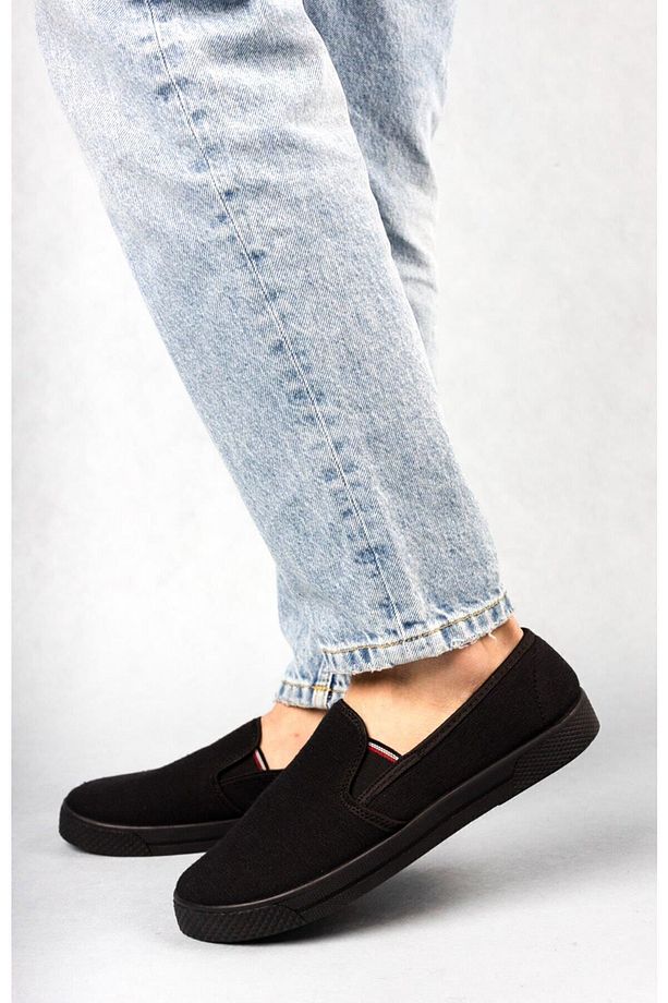 Siyah - Phantom - Dokuma Slip-on Erkek Ayakkabı - 3