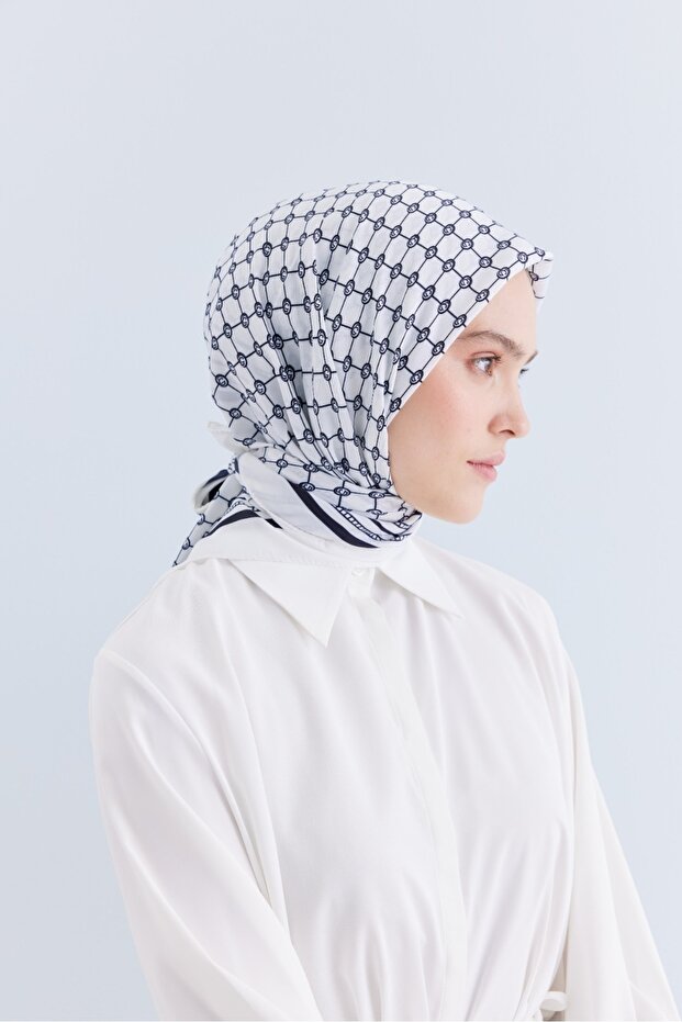 GOLD MONOGRAM EŞARP - 1