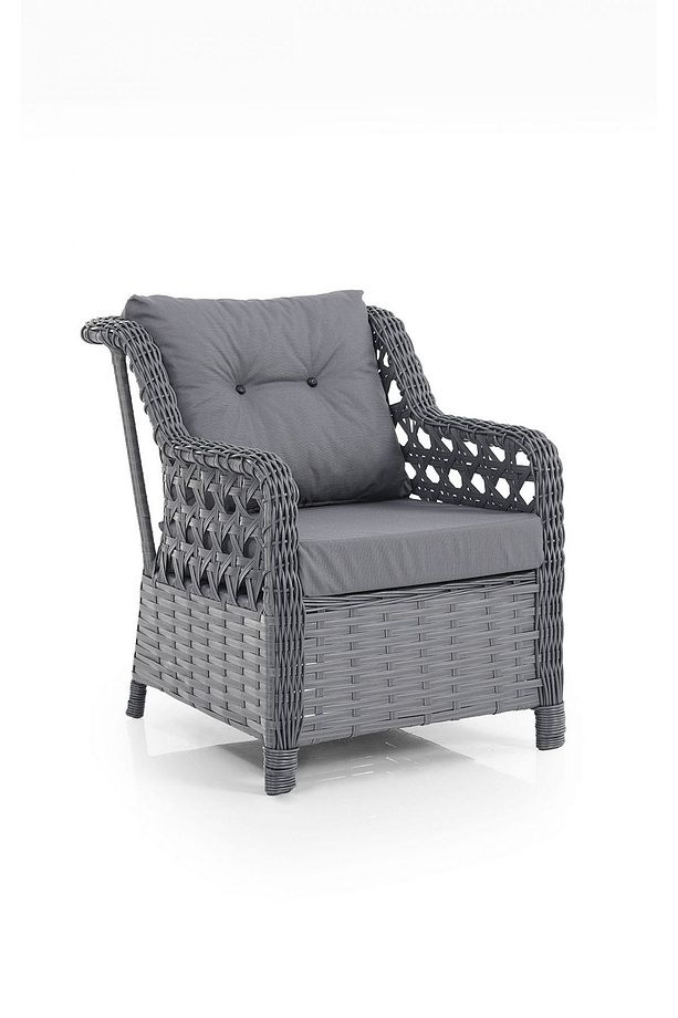 Eren Rattan Bahçe Balkon Takımı 2+1+1 Antrasit - 5