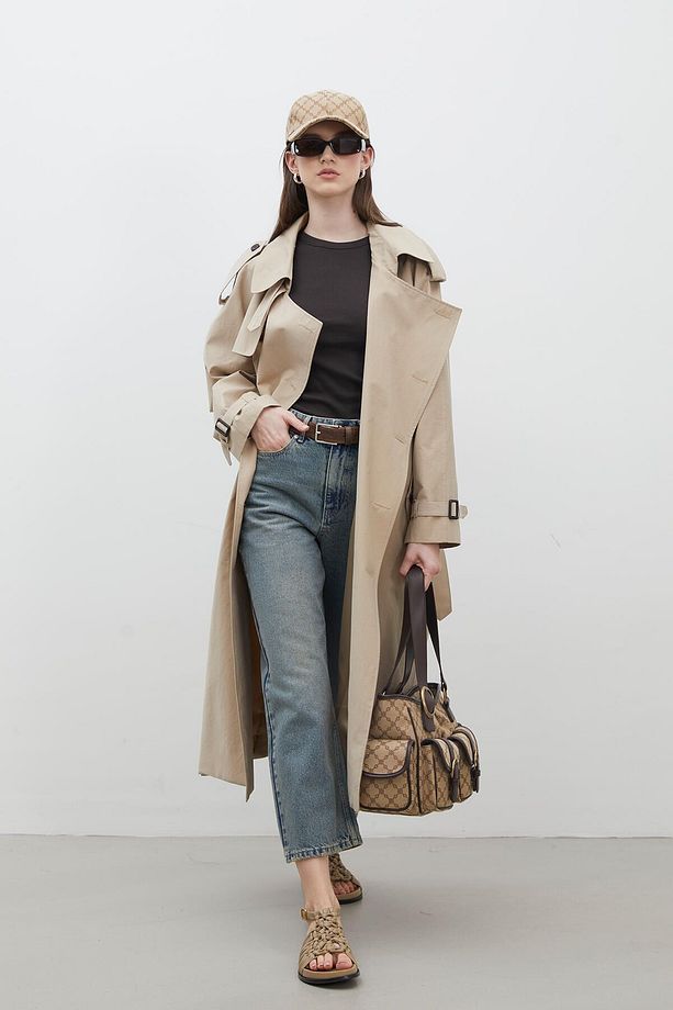 KOPENHAG OVERSIZE TRENÇKOT CAMEL - 5