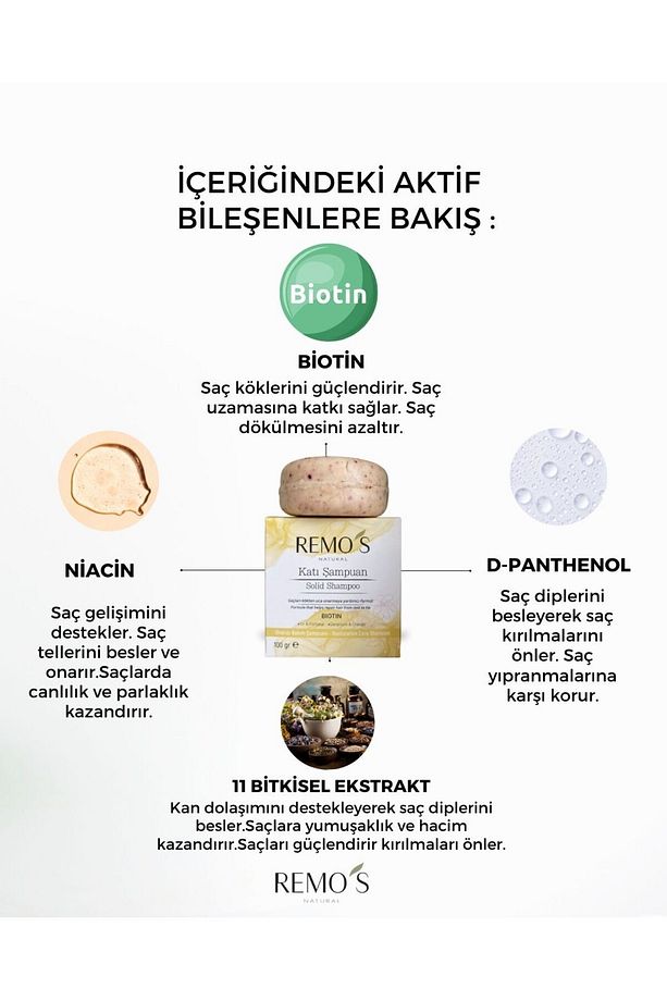 Biotin Onarıcı Bakım Şampuan Itır & Portakal 100 gr - 4