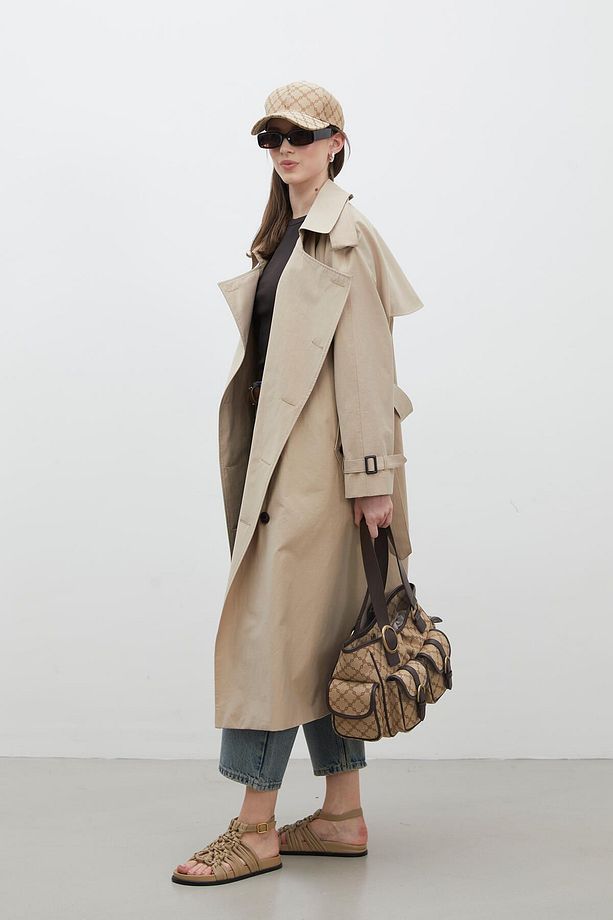 KOPENHAG OVERSIZE TRENÇKOT CAMEL - 6
