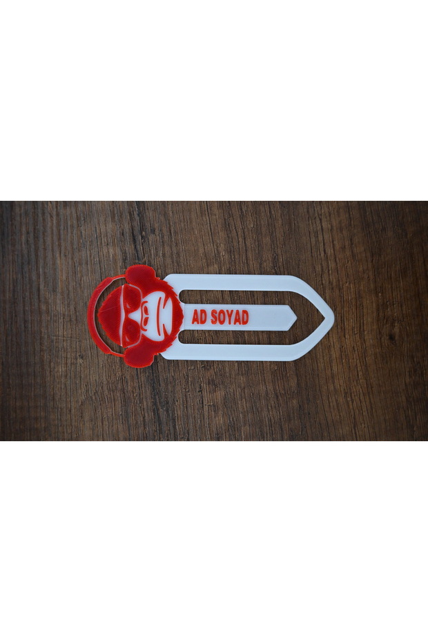 İsme Özel Kitap Ayracı Maymun - 3