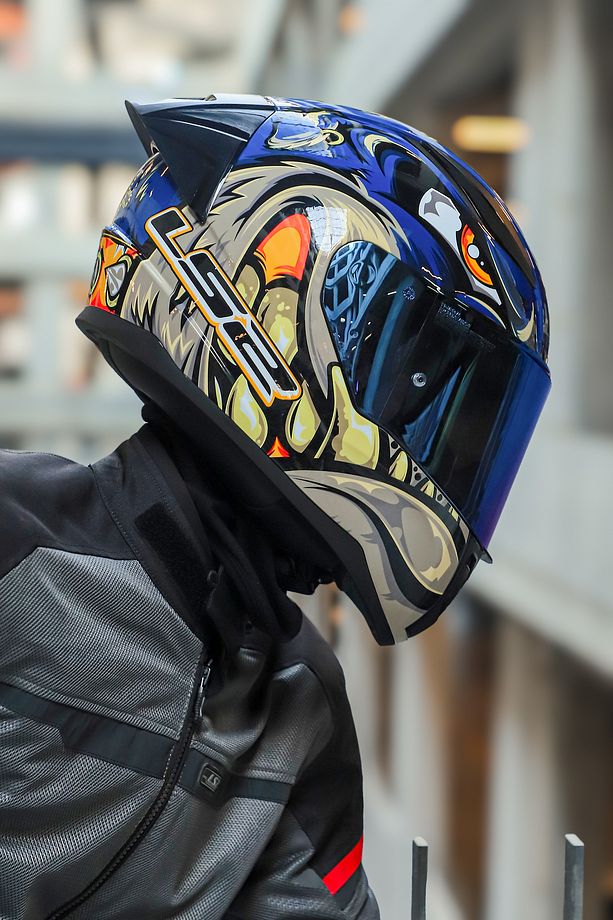 RAPID 2 RACE SPOX MAVİ-GRİ KASK - 6