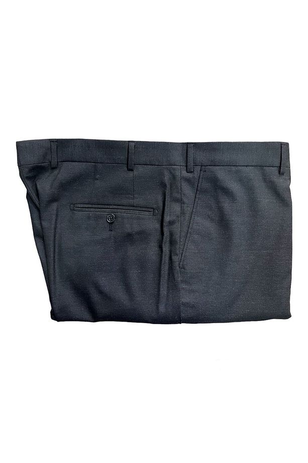 Regular Kalıp Desenli Kumaş Pantolon - 3