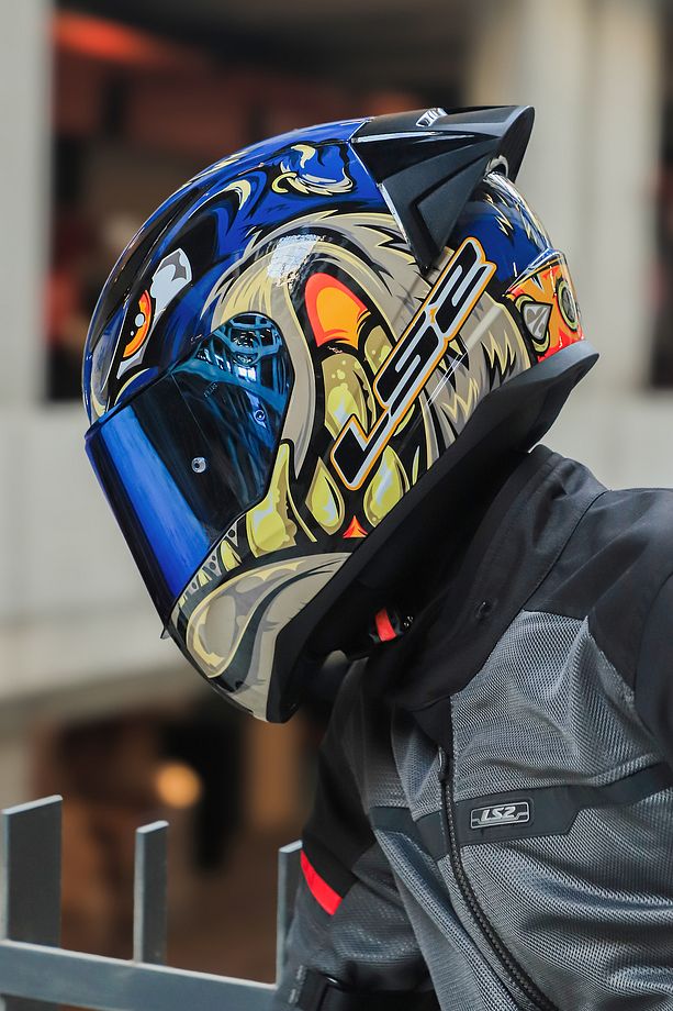 RAPID 2 RACE SPOX MAVİ-GRİ KASK - 5