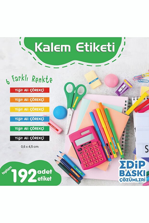 Isimli Kalem Etiketi