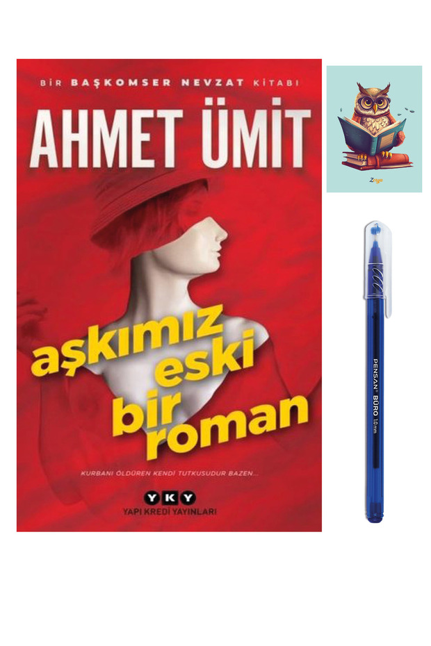Aşkımız Eski Bir Roman - Ahmet Ümit Romanları 9789750845550 Pensan Office Blue Ballpoint Pen