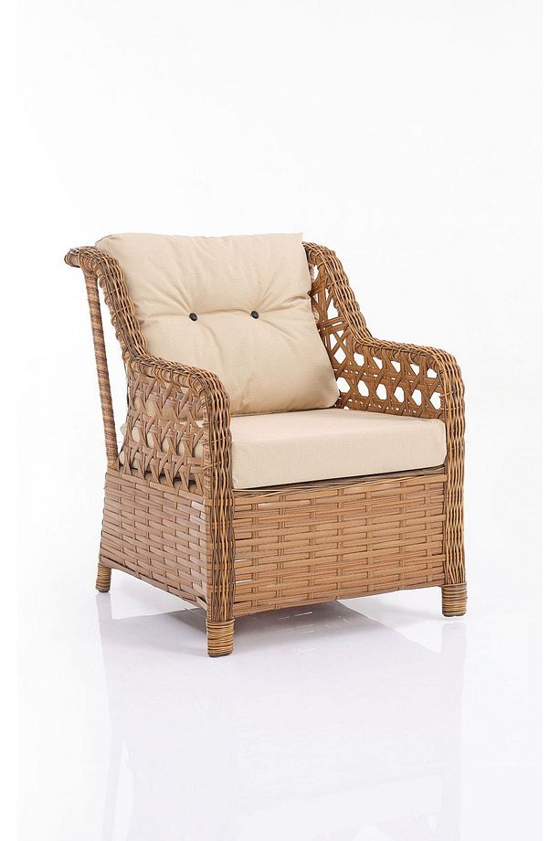 Eren Rattan Bahçe Balkon Takımı 2+1+1 Kahve - 3