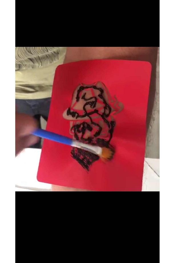 Pusula Gül Desenleri Hint Kınası Ile Geçici Dövme Yapma Seti - 6