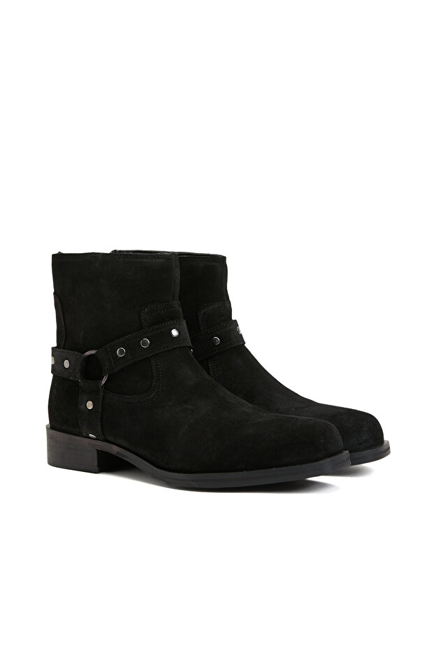 Siyah Kadın Deri Bot - 1