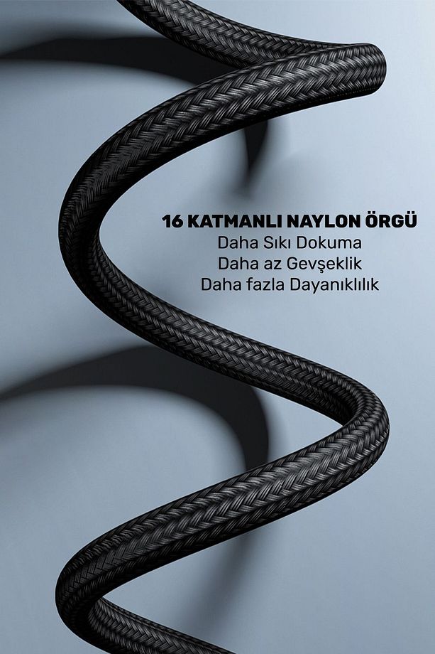 Xiaomi Samsung Iphone Huawei Uyumlu 5a Örgü Hasır Çoklu Şarj Kablosu Type-c Micro Lightning - 3