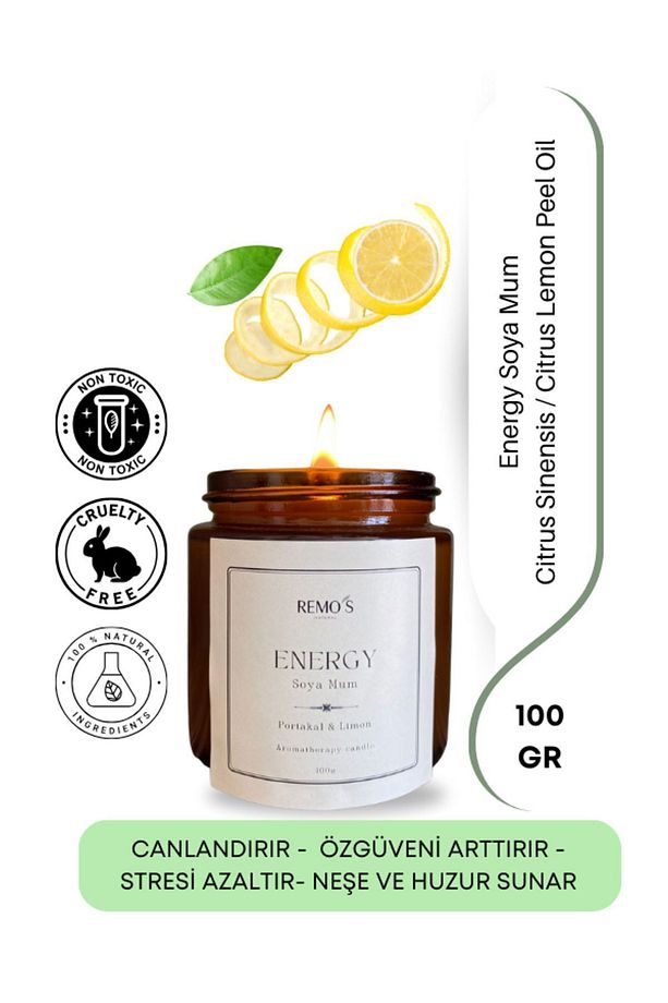 Energy Aromaterapi Soya Mum Portakal 100 Ml - 1