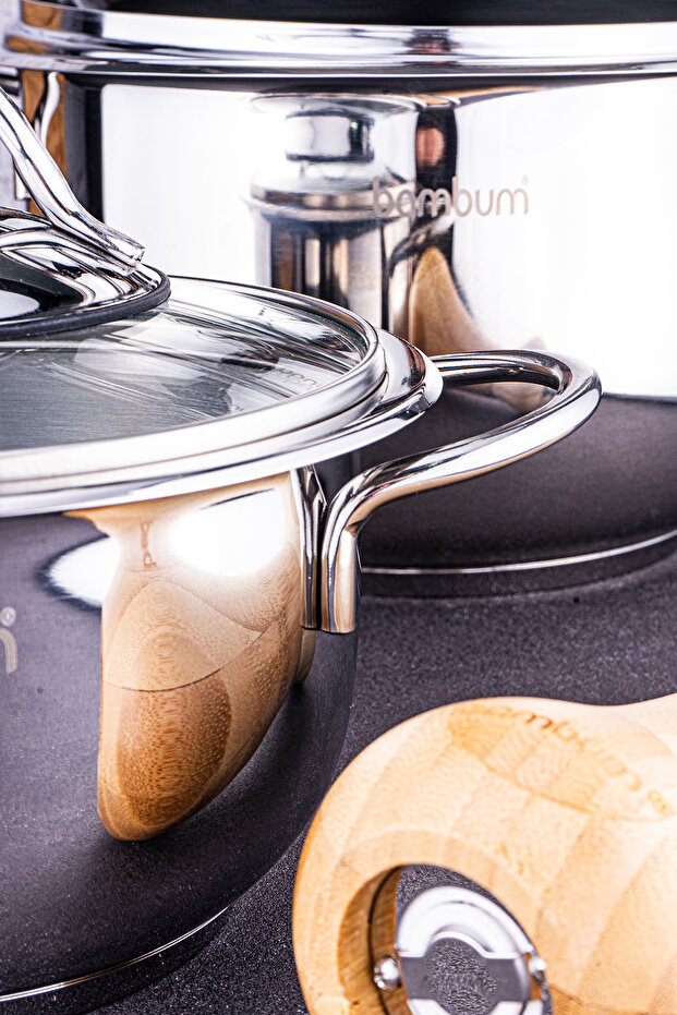 Harmony 8 Parça Çelik Tencere Seti - 5