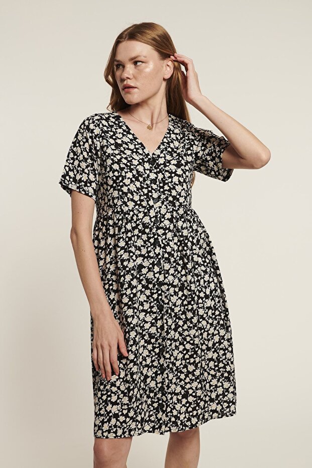 Rosy Elbise - Siyah - 2