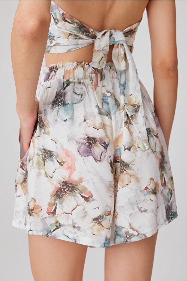 BİTKİSEL İPEK ÇİÇEKLİ CROP - 4