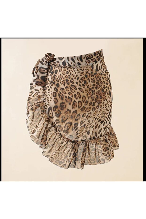LEOPARD PATTERNED PAREO - 2