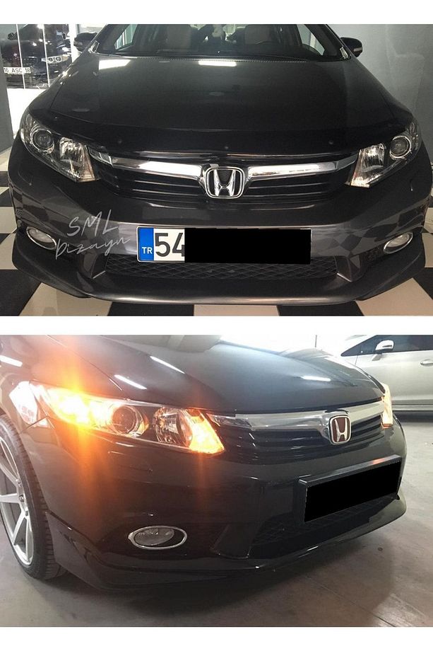 Honda Civic Fb7 (2012-2016) Modulo Ön Ek (PLASTİK) Boyasız Civic Fb7 Ön-karlık-ek-bodykit-lip - 4