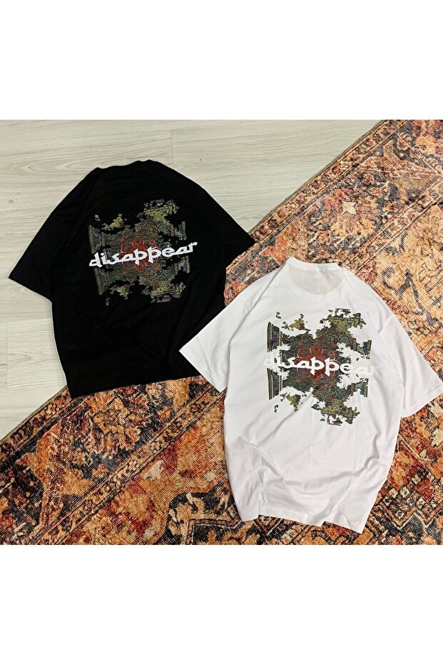Men's 2-Piece Disappear Printed Oversized T-Shirt