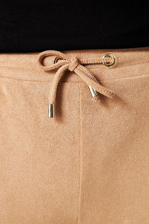Süet Görünümlü Bej Pantolon P-0167 - 4